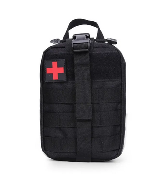 Підсумок аптечка чорна 21&times;16&times;8 см медична сумка органайзер MOLLE водонепроникний універсальний 2073 фото