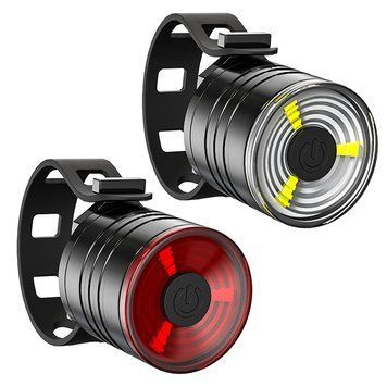 Велосипедные фонари передний и задний LED на батарейках комплект (XJ5812) 2823 фото