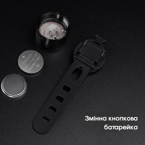 Велосипедные фонари передний и задний LED на батарейках комплект (XJ5812) 2823 фото