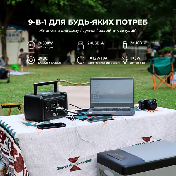 Портативная зарядная станция Flashfish T300PRO 300 Вт 230 Вт&middot;ч/72000 мАч чистая синусоида 2683 фото