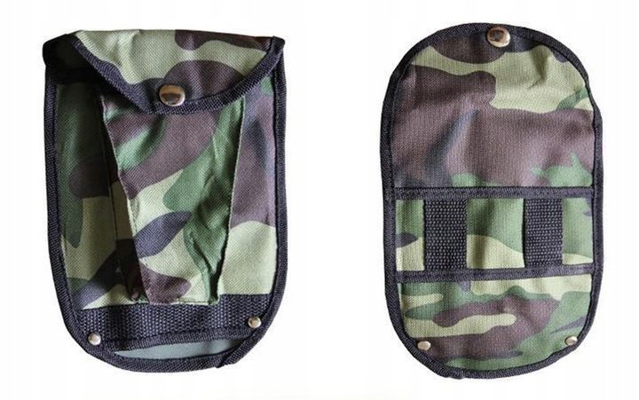 Лопата MIL TEC Sapper Mini II черная складная с чехлом для кемпинга туризма автомобиля армии 2122 фото