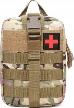 Подсумок аптечка мультикам 21&times;16&times;8 см медицинская сумка органайзер MOLLE водонепроницаемый универсальный 2073 фото