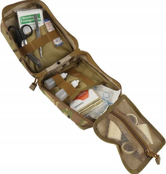 Подсумок аптечка мультикам 21&times;16&times;8 см медицинская сумка органайзер MOLLE водонепроницаемый универсальный 2073 фото