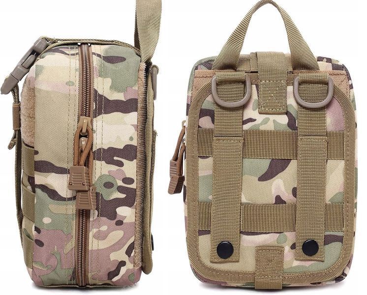 Подсумок аптечка мультикам 21&times;16&times;8 см медицинская сумка органайзер MOLLE водонепроницаемый универсальный 2073 фото