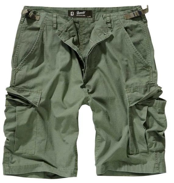 Тактические летние шорты Brandit олива выше колен BDU Ripstop Shorts XXL 2177882475 фото