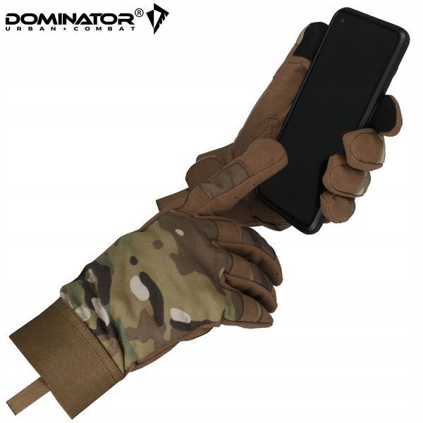 Перчатки Dominator мультикам M для стрельбы военные армейские сенсорные со съемными пальцами защитные 2271 фото