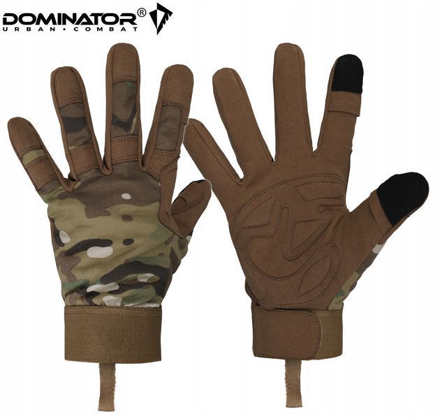 Перчатки Dominator мультикам M для стрельбы военные армейские сенсорные со съемными пальцами защитные 2271 фото