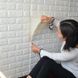 Самоклеящиеся 3D панели Koanni белый кирпич набор 10 шт (5,4 м&sup2;) водонепроницаемые для кухни спальни офиса 2639 фото 2