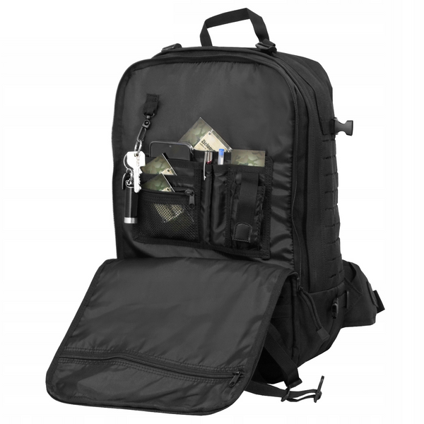 Прочный рюкзак Dominator 45л черный военный рюкзак с системой Molle 2124 фото