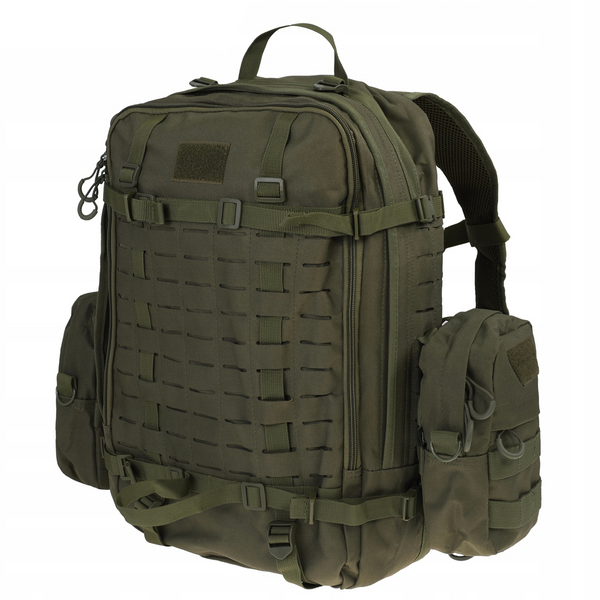 Рюкзак Dominator 45л оливковый с 2 подсумками для туристического или повседневного использования 2127 фото