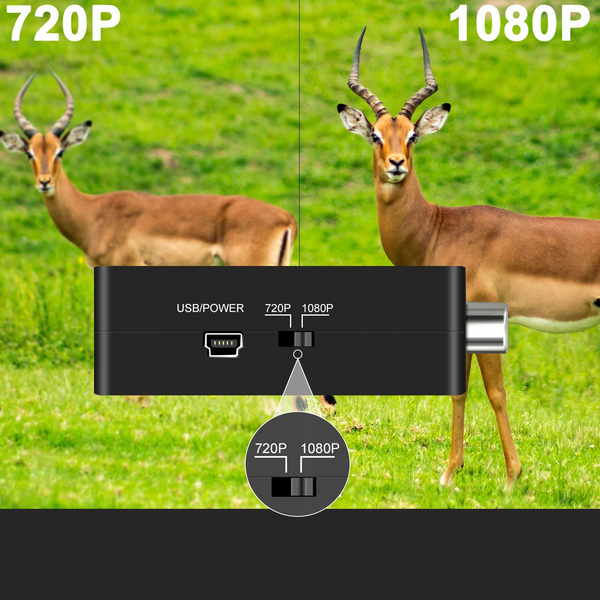 Конвертер AV RCA &rarr; HDMI 1080p AV2HDMI переходник видеосигнала композитный кабель RCA-HDMI с USB питанием Plug & Play 2641 фото