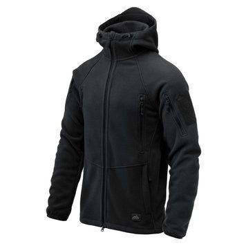Тактическая флисовая кофта Helikon Patriot Mk2 Hybrid Fleece с капюшоном black черная XS 2233445573 фото