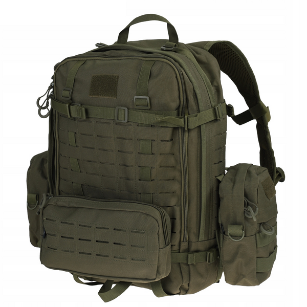 Рюкзак Dominator 45л олива с подсумками Trooper и мешочком для туризма и городского использования 2128 фото