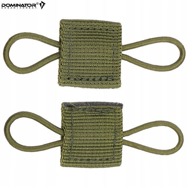 Гумка фіксатор Dominator MOLLE 4 шт оливковий для кріплення спорядження на рюкзак ремінь 2275 фото