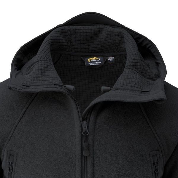 Тактическая флисовая кофта Helikon Patriot Mk2 Hybrid Fleece с капюшоном black черная XS 2233445573 фото