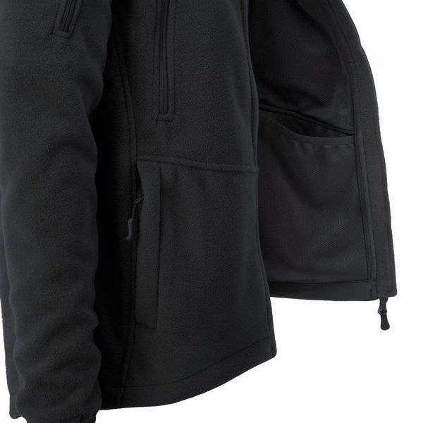 Тактическая флисовая кофта Helikon Patriot Mk2 Hybrid Fleece с капюшоном black черная XS 2233445573 фото