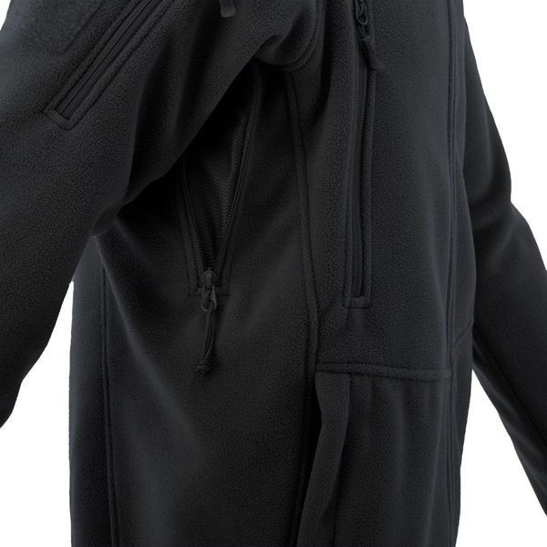 Тактическая флисовая кофта Helikon Patriot Mk2 Hybrid Fleece с капюшоном black черная XS 2233445573 фото