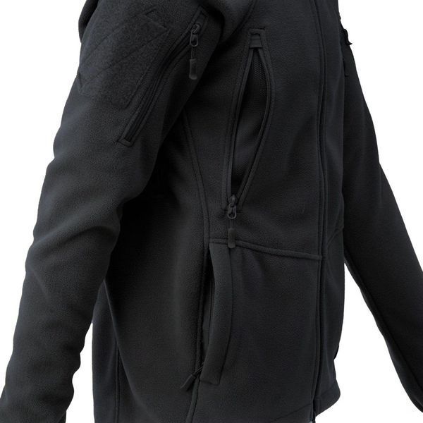 Тактическая флисовая кофта Helikon Patriot Mk2 Hybrid Fleece с капюшоном black черная XS 2233445573 фото