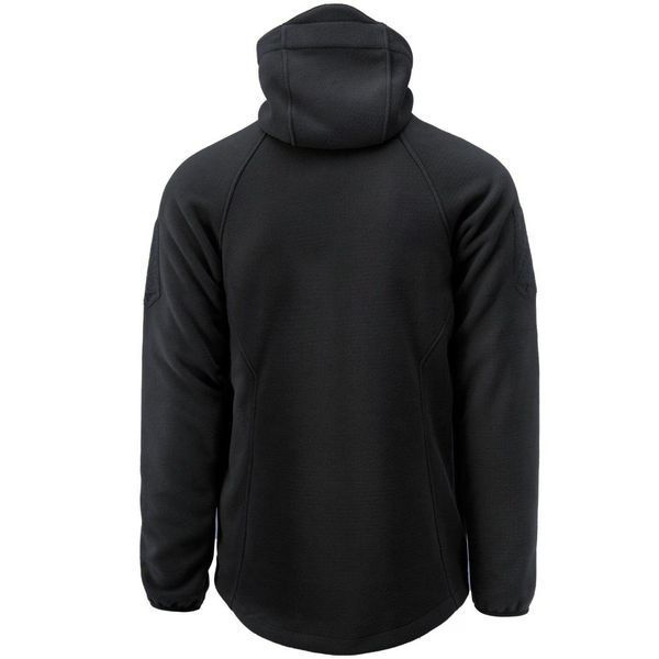 Тактическая флисовая кофта Helikon Patriot Mk2 Hybrid Fleece с капюшоном black черная XS 2233445573 фото