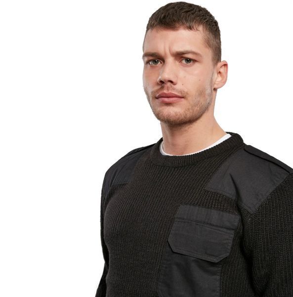 Военный свитер Brandit, тактический свитер черный, BRANDIT Bundeswehr XXL 1014 фото