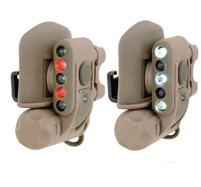 Фонарик на шлем Helmet light GEN2 белый и красный + ИК 1982161682 фото