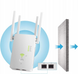 Усилитель сигнала Wi-Fi двухдиапазонный ретранслятор 2.4 ГГц 5 ГГц AC1200 1200 Мбит/с 2393 фото 5
