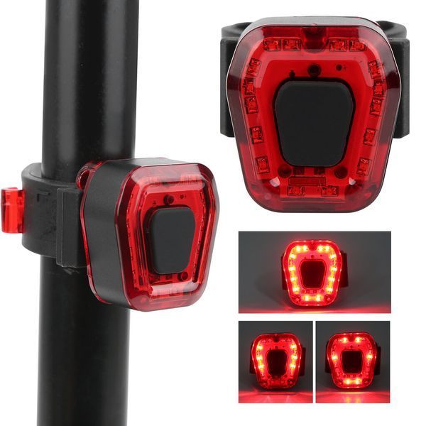 Велосипедний задній ліхтар LED 5 режимів 100 Lm з USB-зарядкою водонепроникний (XJ5053) 2736 фото