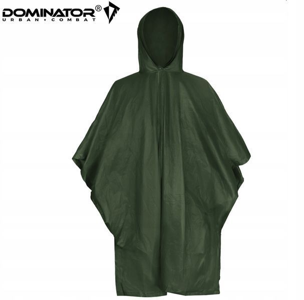 Дощовик пончо Dominator (олива) | Туризм, полювання, для військового + чохол | Водонепроникний тактичний дощовик (пончо) 1058 фото