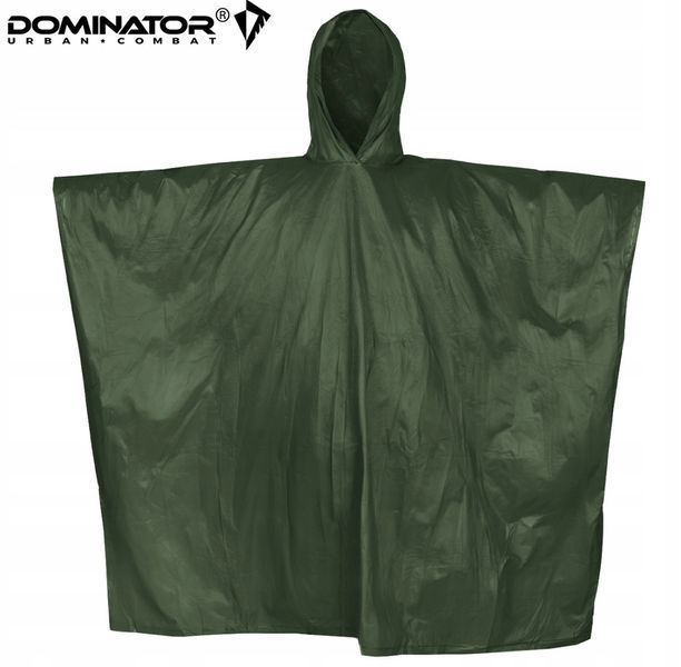 Дощовик пончо Dominator (олива) | Туризм, полювання, для військового + чохол | Водонепроникний тактичний дощовик (пончо) 1058 фото