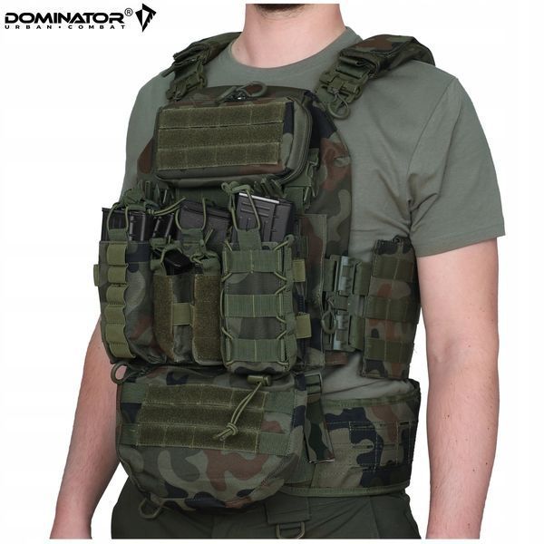Подсумок напашник Dominator камуфляж MOLLE для плитоноски рюкзака снаряжения аптечки 2278 фото