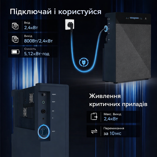 Гибридный инвертор FlashFish SR5000 со встроенным аккумулятором 5120 Вт&middot;ч 2694 фото