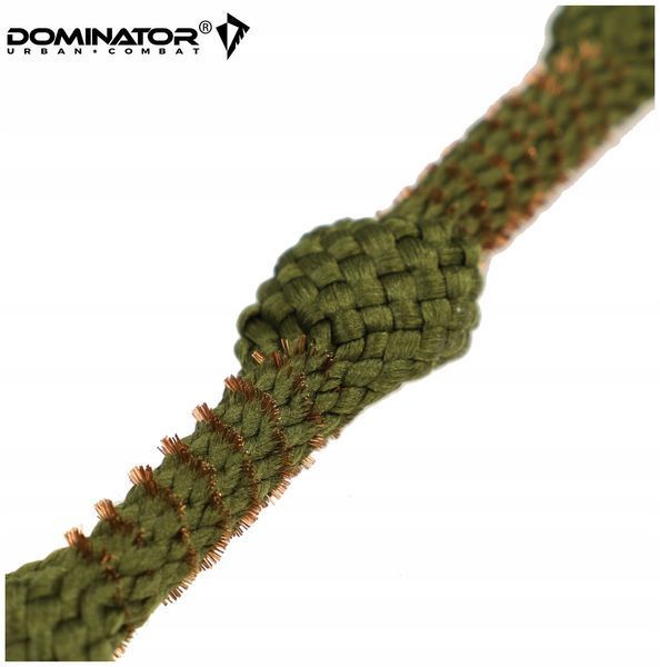 Протяжка шнур-ёрш Dominator олива для чистки пистолетного ствола 9 мм .38 дюйма .9.5 мм .375 калибра 2281 фото