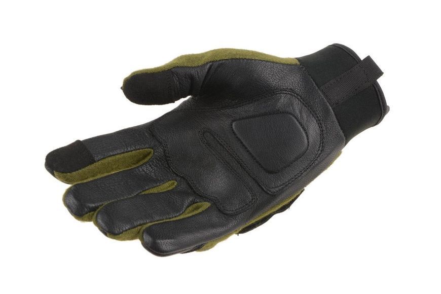 Тактические перчатки Armored Claw Smart Flex Olive из козьей кожи со специальными вставками для работы с сенсорными экранами олива XS 2233445753 фото