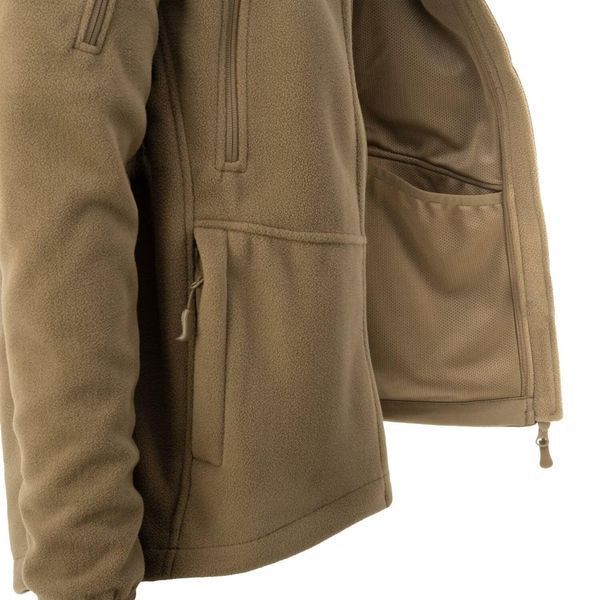 Тактическая флисовая кофта Helikon Patriot Mk2 Hybrid Fleece с капюшоном coyote койот XS 2233445580 фото