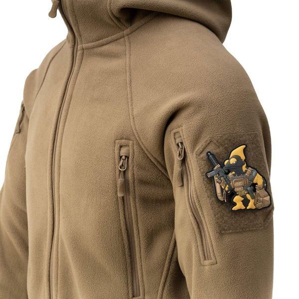 Тактическая флисовая кофта Helikon Patriot Mk2 Hybrid Fleece с капюшоном coyote койот XS 2233445580 фото