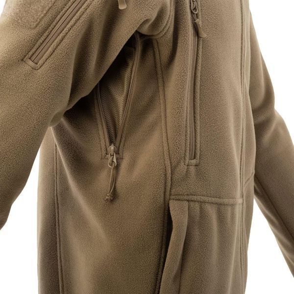 Тактическая флисовая кофта Helikon Patriot Mk2 Hybrid Fleece с капюшоном coyote койот XS 2233445580 фото