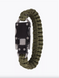 Браслет виживання Paracord Survival з ножем оливковий універсальний 2в1 для любителів активного відпочинку 2184 фото 4