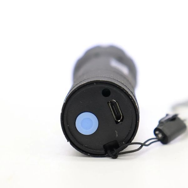 Фонарик аккумуляторный LED COB с зумом 3 режима USB (XA047) 2789 фото