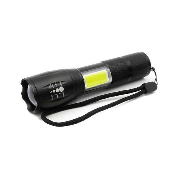 Фонарик аккумуляторный LED COB с зумом 3 режима USB (XA047) 2789 фото