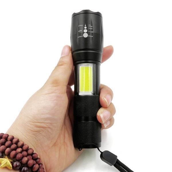 Фонарик аккумуляторный LED COB с зумом 3 режима USB (XA047) 2789 фото