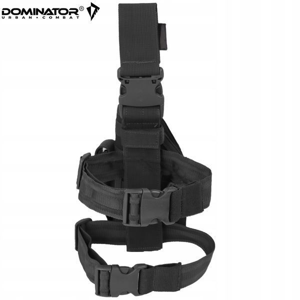 Набедрена кобура Dominator чорна універсальна носіння пістолета двостороння для військових поліції 2284 фото