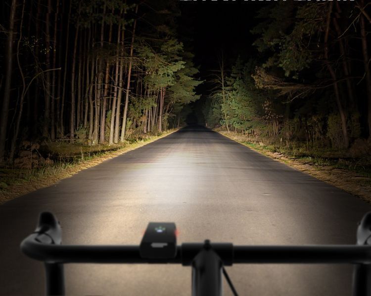 Комплект велосипедных фонарей LED USB передний и задний аккумуляторные водонепроницаемые 2836 фото