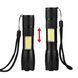 Фонарик аккумуляторный LED COB с зумом 3 режима USB (XA047) 2789 фото 3