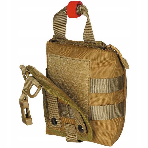 Аптечка без наполнения MFH 160x180x80 мм койот Molle сумка медицинская с липучкой для рюкзака пояса снаряжения 2137 фото