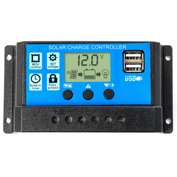 Контроллер солнечного заряда 30A 12V/24V с USB для автономных систем 2702 фото