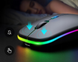 Мышь беспроводная SKY черная с RGB аккумулятор USB 2394 фото 4