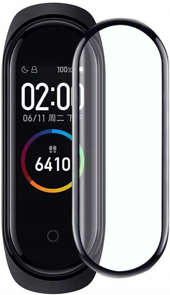 Защитное стекло для фитнес-браслета Xiaomi Mi Band 4 набор 3 шт гибридное 2515 фото