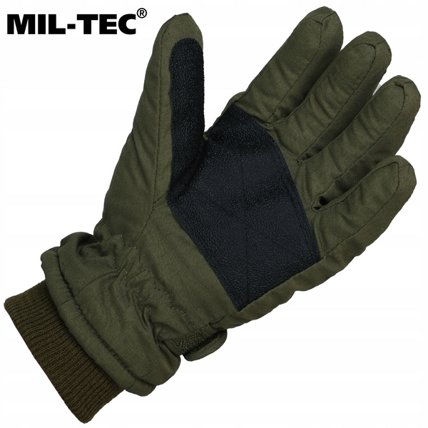 Перчатки зимние Mil-Tec 3XL оливковые двухслойные военные 2466 фото