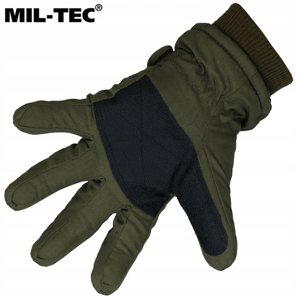 Перчатки зимние Mil-Tec 3XL оливковые двухслойные военные 2466 фото