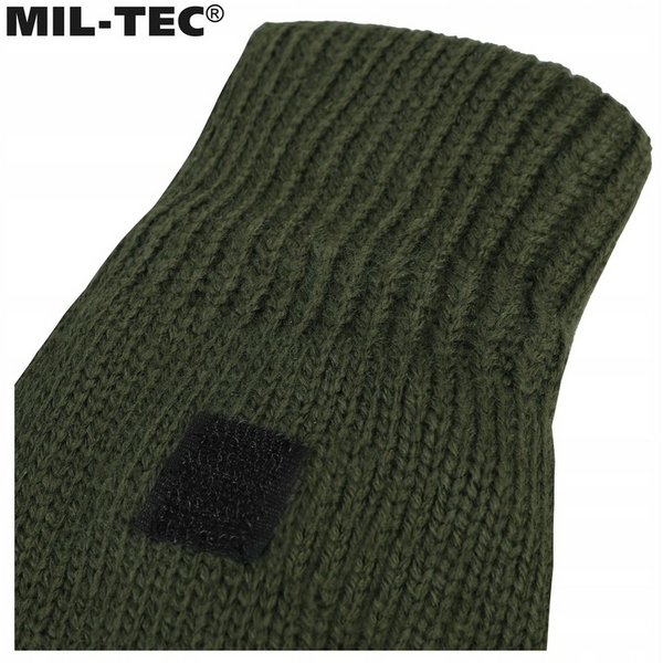 Зимние перчатки Mil-tec L олива для тактических задач с открытыми пальцами 2468 фото